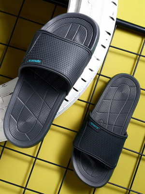 Sparx Men Slides(Grey, Green , 10)