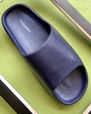 TRAVELKHUSHI Men Slides(Blue , 6)