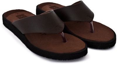 HealthFit Men Ortho & Diabetic Soft Slippers Flip Flops(Brown , 11)