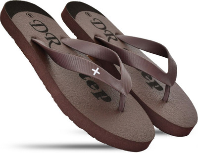 DR STTEP Men Orthopedic Slippers for Men Comfort Fit Soft Cushion Lightweight Slippers(Brown , 8)