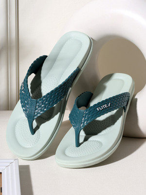FLITE Women Slippers(Blue, Blue , 5)