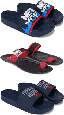 Pennen Men Slippers(Blue , 10)