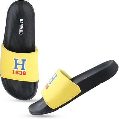 HARVARD Men Flip Flops(Yellow , 10)