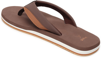 yoho Men Slippers(Brown , 10)