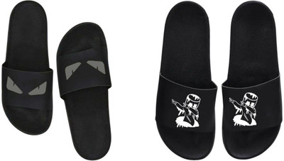 nvisan Men Slides(Grey, White , 7)