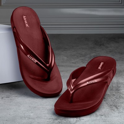 Airson Women Flip Flops(Maroon , 5)