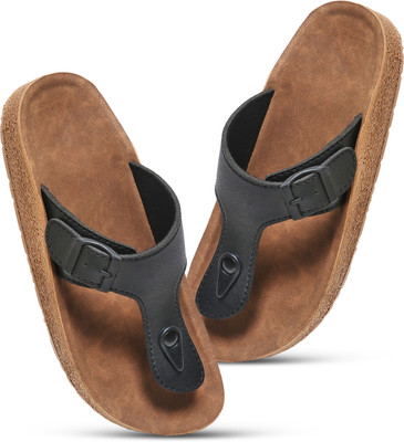 Footup Men NewlyLaunch Stylish|Lightweight|Comfortable|Breathable|All SeasonsWear Slippers(Black , 6)