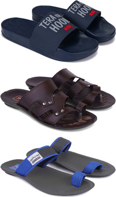 DRACKFOOT Men Slippers(Blue , 9)