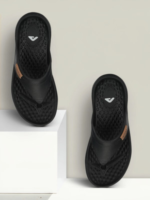 Adda Women Flip Flops(Black , 4)