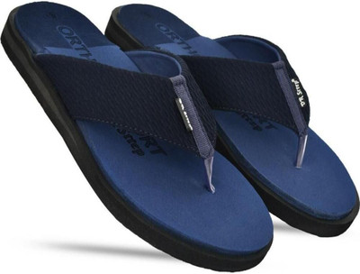 DR STTEP Men Orthopedic Slippers for Men Comfort Fit Soft Cushion Lightweight Flip Flops(Blue , 6)