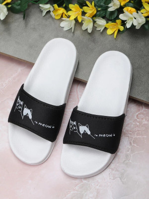 Footox Women Slippers | Slides | Flipflop | Clogs | Ortho | Acupressure Slides(White , 5)