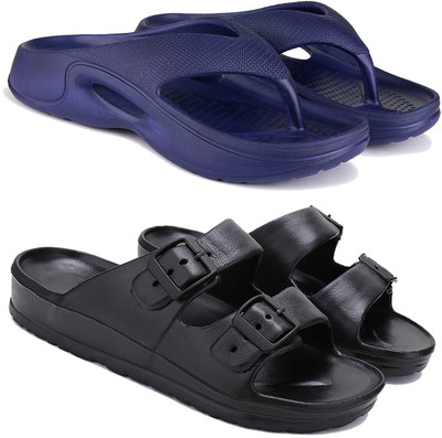 BERSACHE Men Flip Flops(Multicolor , 9)