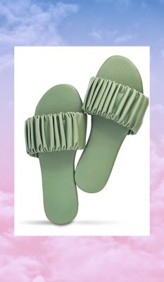 raj-rajeshwari collection Women Slippers(Green , 8)