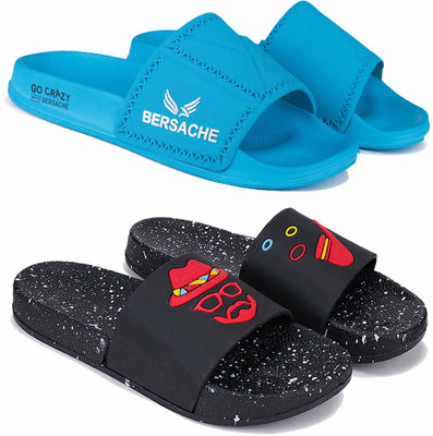 BERSACHE Men Slides(Multicolor , 8)
