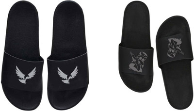 nvisan Men Slides(Grey, Grey , 10)