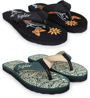 BIZLER Men Slippers(Multicolor , 7)