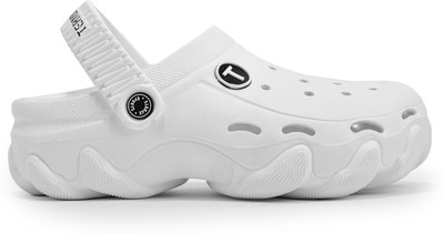 Indus Cloud Men Flip Flops(White , 8)