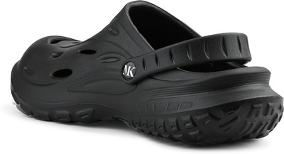 MONKS & KNIGHTS Men Black Lightweight Flexible All Day Clogs for men, MK-CLG-002-JB Flip Flops(Black , 10)