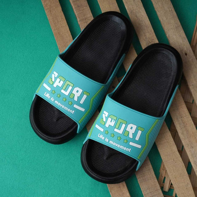 TREKIST Men Slides(Green , 6)