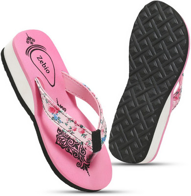 zebio Women Slippers(Pink , 7)