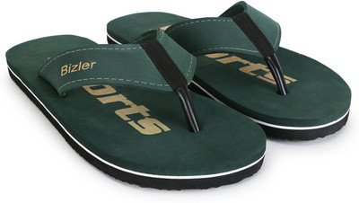 BIZLER Men Ortho Comfort Slippers | Anti-Slip, Lightweight & Durable Flip Flops(Green , 8)