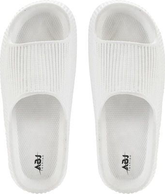 Aloveswalk Men Slides(White , 8)