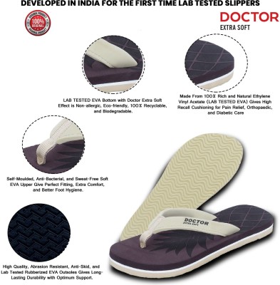 DOCTOR EXTRA SOFT Women House Slipper for Women's | Lightweight & Durable | Super Soft & Comfortable Flip Flops(Brown 6)