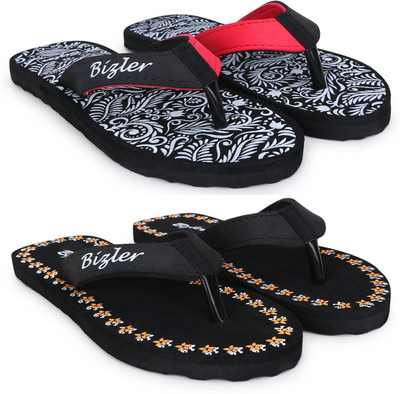 BIZLER Women Soft Ortho Slippers | Lightweight, Non-Slip & Stylish Daily Wear Slippers(Multicolor , 5)