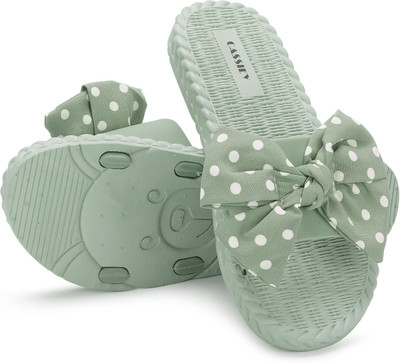 Cassiey Women Slides(Green , 4)