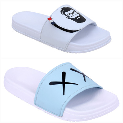 PERY-PAO Men Slides(Multicolor , 8)