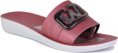 ABN Women Flip Flops(Pink , 5)