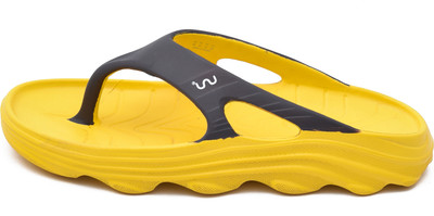 Doubleu Men Flip Flops(Yellow , 11)