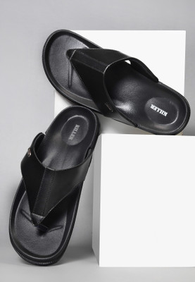 KILLER Men Doctor Soft|Orthopedic|Comfort|Lightweight|Durable|Diabetic|Non Slip Slipper Flip Flops(Black , 7)