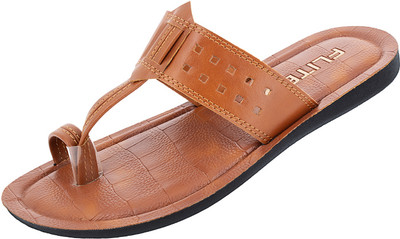 FLITE Men Slippers(Tan , 7)