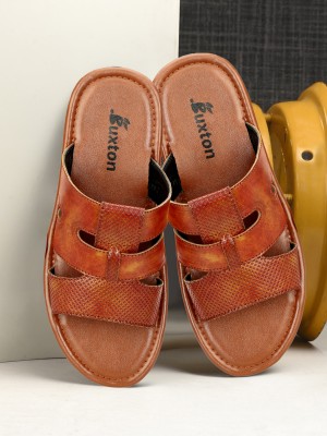 Buxton Men Slides(Tan , 6)