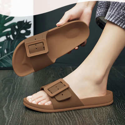 LNT FASHION Men Flip Flops(Brown , 6)