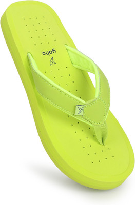 yoho Women ArchFlex Women ortho slippers with arch support |Soft Flip Flops(Green , 3)