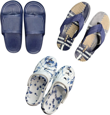 BLIBBERS Men Slippers(Navy, Blue, Multicolor , 8)
