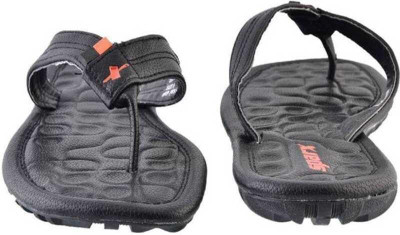 Sparx Men Flip Flops(Black , 11)
