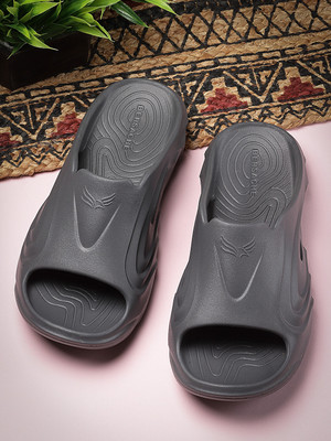 BERSACHE Men Slippers(Grey , 8)