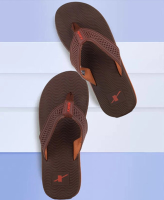 Sparx Men Flip Flops(Brown , 6)
