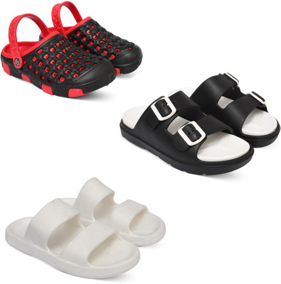 Acorn Men Slides(Red, Black, White , 10)