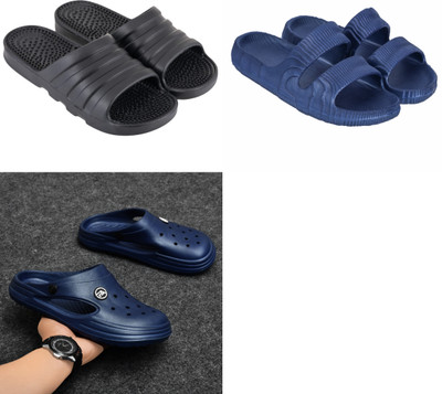 ventus Men Slippers(Blue, Black , 10)