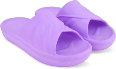 Camfoot Men Slides(Purple , 6)