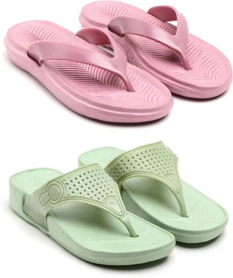 TAFFRAL Women Trending Stylish Lightweight Comfort Combo Slipper Flip Flops(Multicolor , 5)