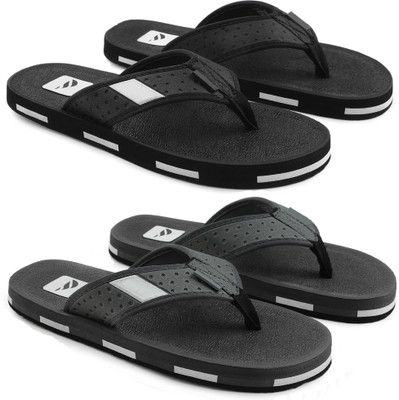 EVOK Men Slippers(Black , 7)