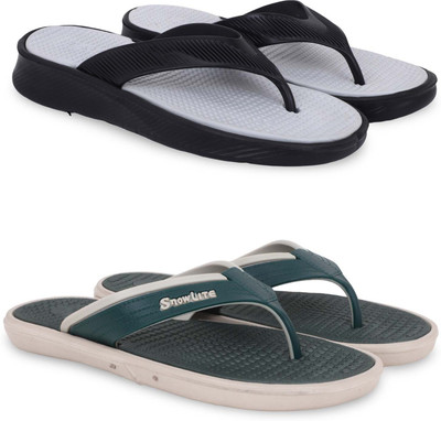 Kapani Fashion Men Slippers(Grey, Green , 8)