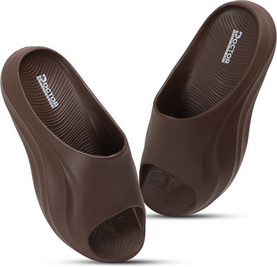 Doctor Health Super Soft Men Newlaunch|Diabetic|Orthopedic|Lightweight|Antiskid|Fashionable| Flip Flops Slippers(Brown , 8)