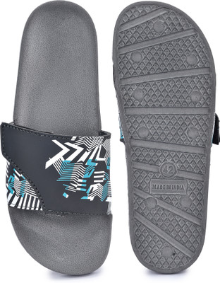 Greentech Men Slides(Grey , 9)
