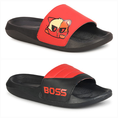 PERY-PAO Men Flip Flops(Multicolor , 6)